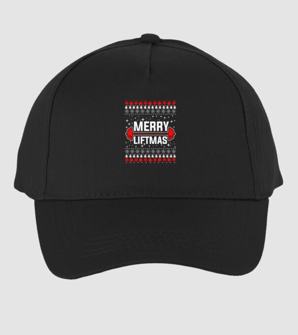 Merry liftmas 1 model negru pe tricou