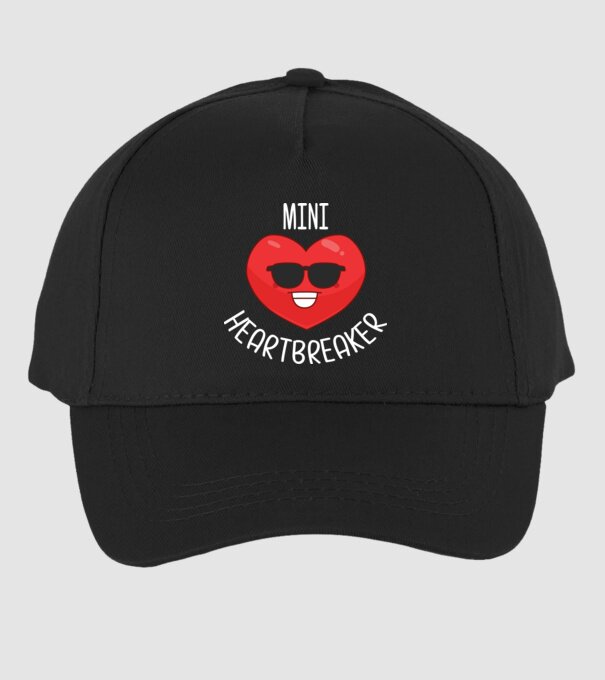 mini heartbreaker model negru pe tricou