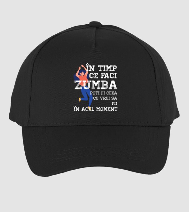 în timp ce faci zumba poți fi ceea ce vrei să fii - în acel moment model negru pe tricou