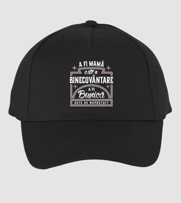 Neprețuit bunica model negru pe tricou
