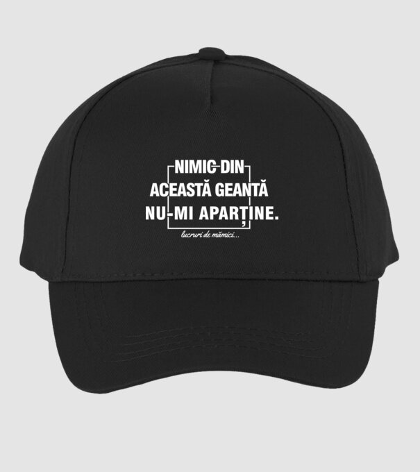Nimic din această geantă nu-mi aparține. lucruri de mămici... model negru pe tricou