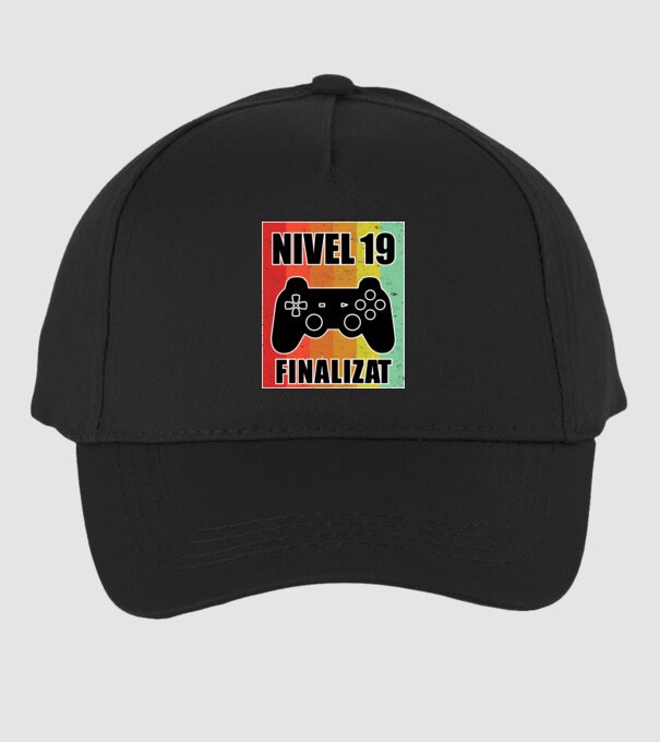 Nivel 19 finalizat model negru pe tricou