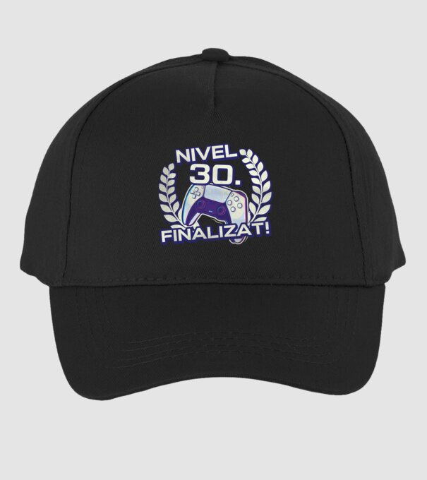 Nivel 30 finalizat! model negru pe tricou