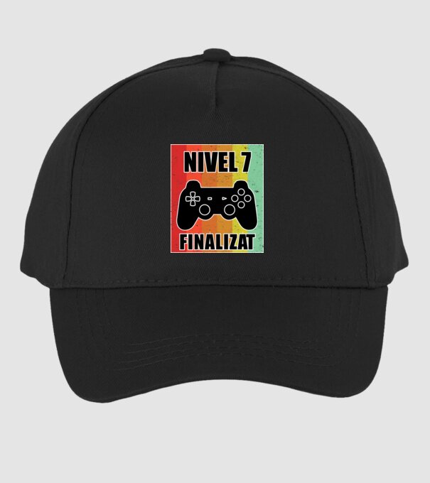 Nivel 7 finalizat model negru pe tricou