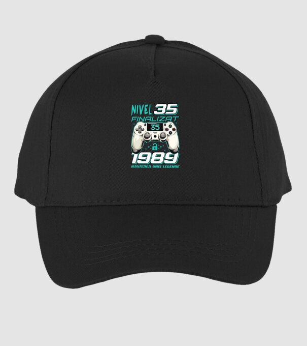 Nivel finalizat 35 1990 model negru pe tricou