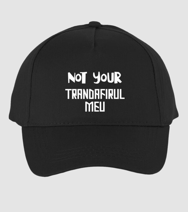 not your ... trandafirul meu model negru pe tricou