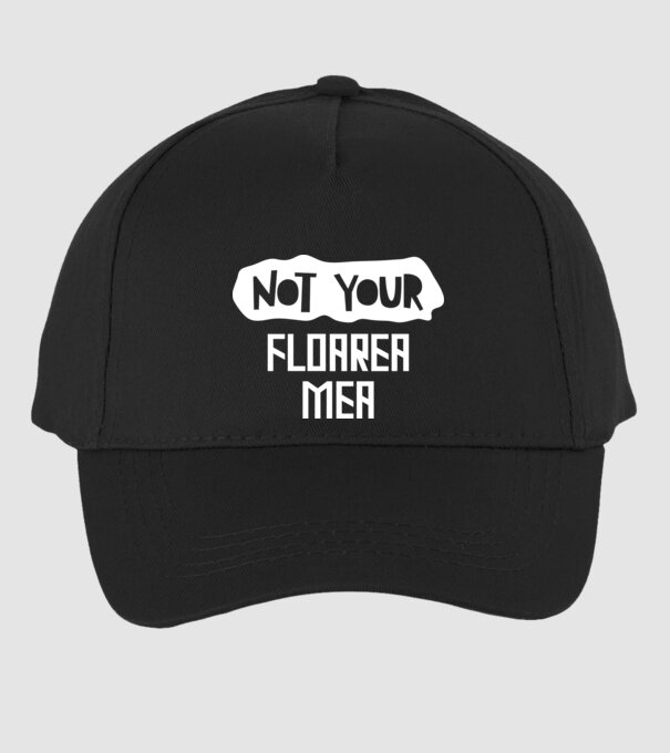 not your ... floarea mea model negru pe tricou