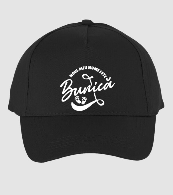 Noul meu nume este Bunică model negru pe tricou