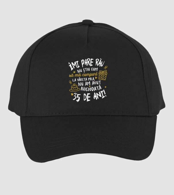 Nu am avut niciodată 35 de ani model negru pe tricou