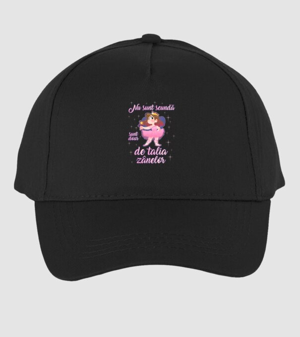 nu sunt scundă, sunt doar de talia zânelor model negru pe tricou