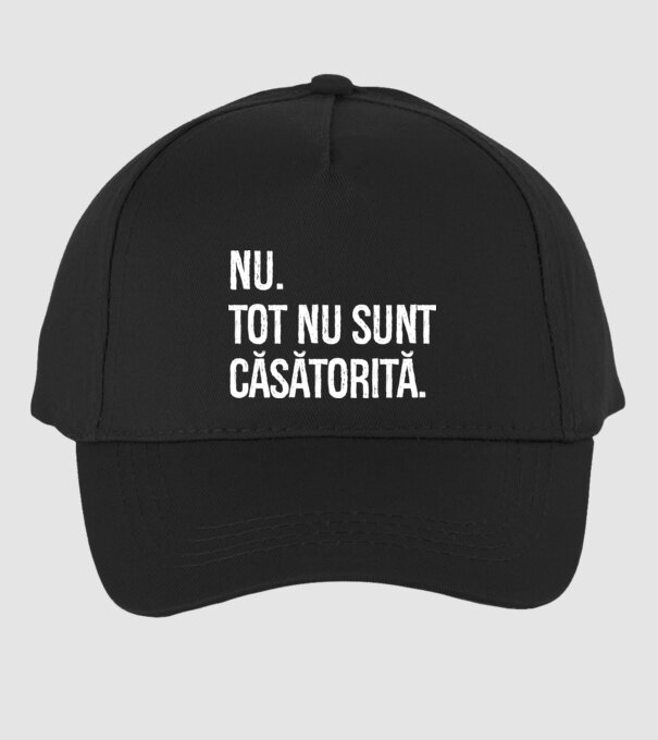 nu. tot nu sunt căsătorită. model negru pe tricou