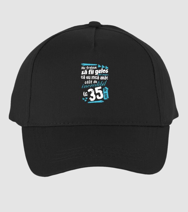 Nu trebuie să fii gelos 35 de ani model negru pe tricou