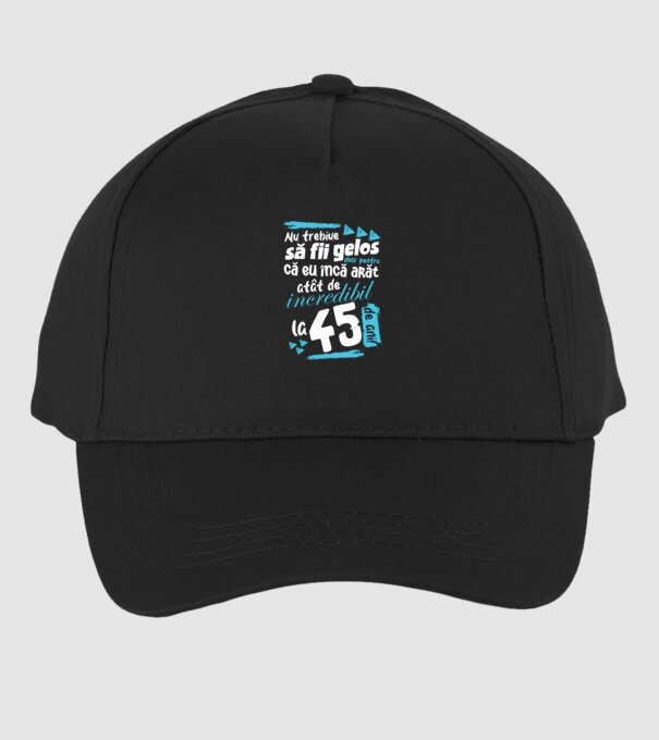 Nu trebuie să fii gelos 45 de ani model negru pe tricou