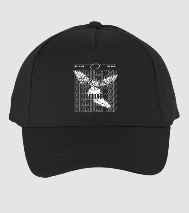 numaidoar trap model negru pe tricou