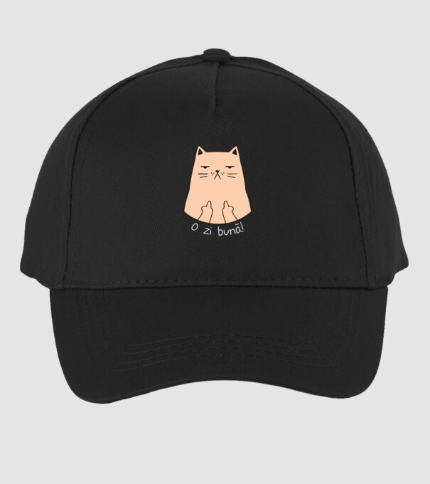 O zi bună model negru pe tricou