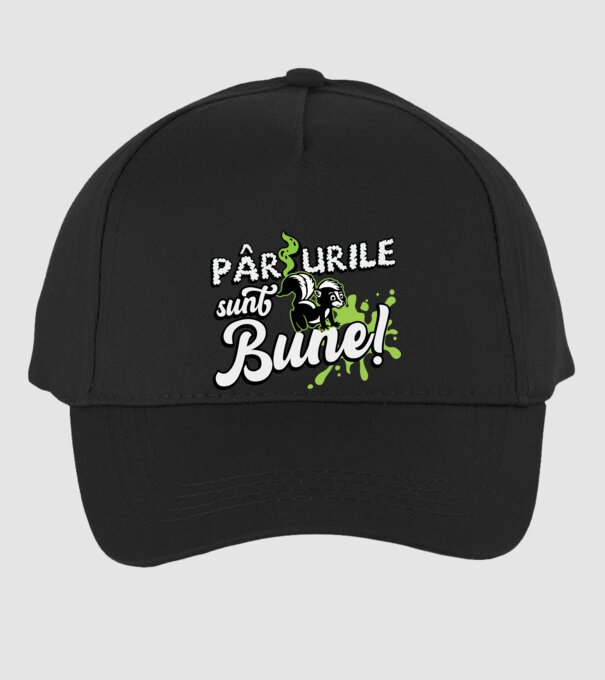 Pârțurile sunt bune model negru pe tricou