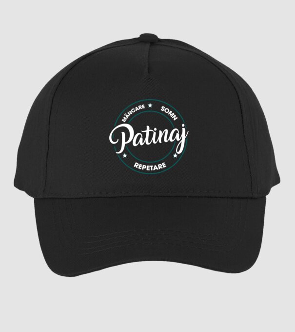 patinaj model negru pe tricou