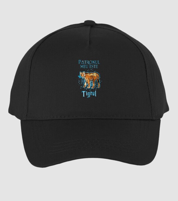Patronul meu este TIGRUL model negru pe tricou
