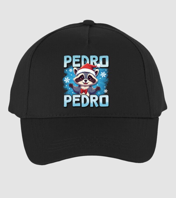 Pedro pedro retro xmas model negru pe tricou