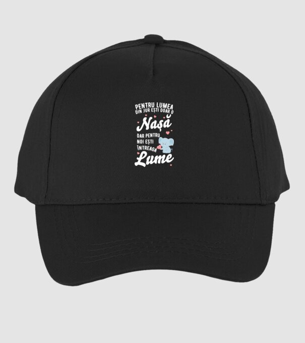 Pentru lumea din jur ești doar o nașă, dar pentru noi ești întreaga lume model negru pe tricou