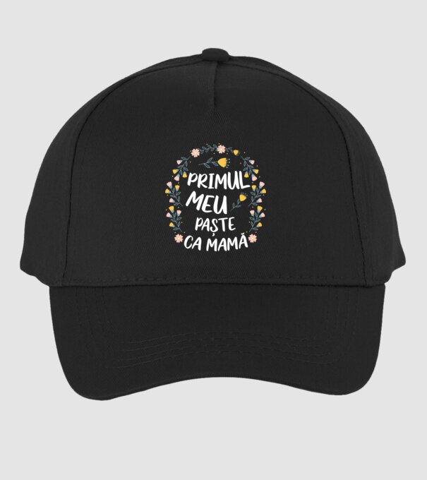 Primul meu Paște ca mamă model negru pe tricou