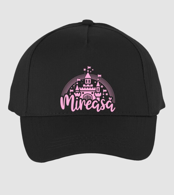 Prinţesă mireasă model negru pe tricou