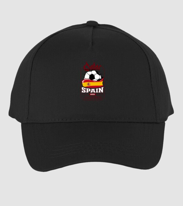 Qatar teams Spain model negru pe tricou