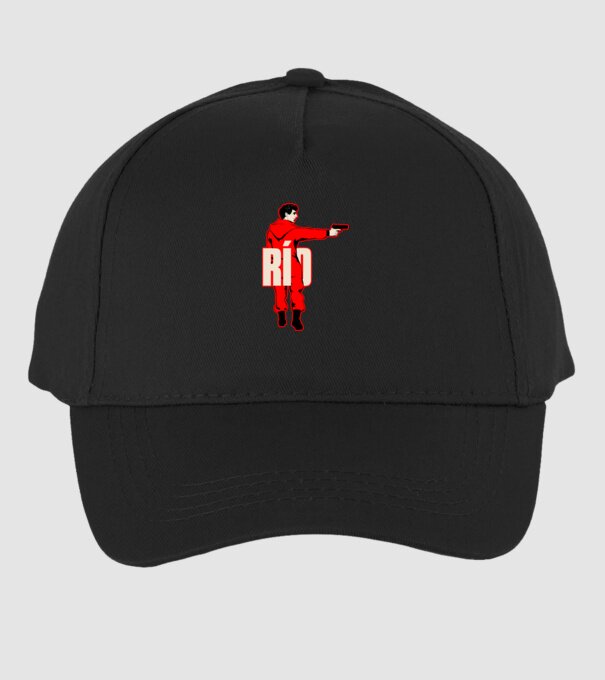 rio la casa de papel model negru pe tricou
