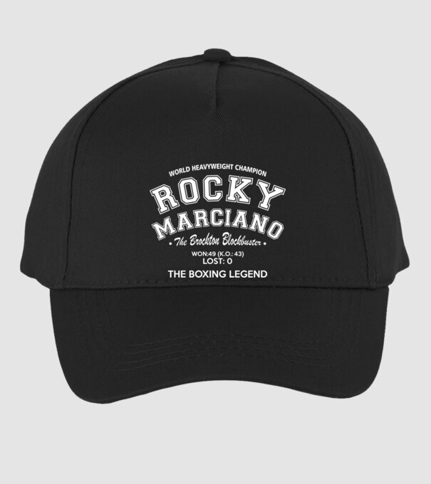 Rocky Marciano model negru pe tricou