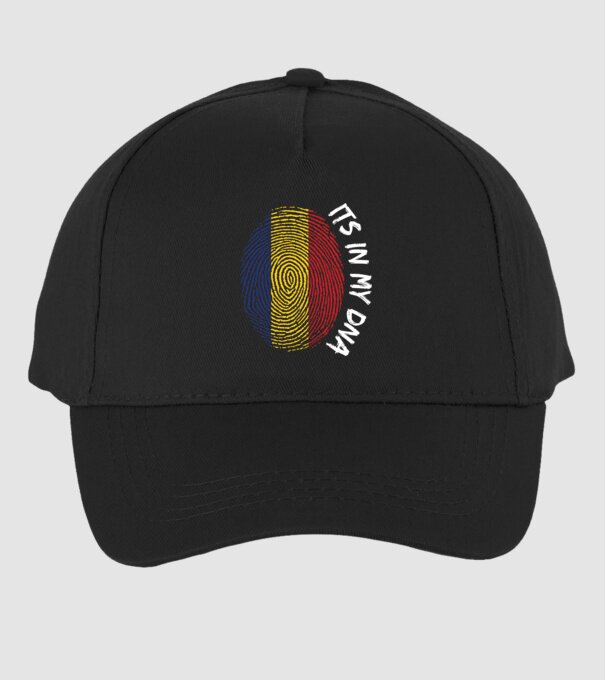 România fingerprint model negru pe tricou