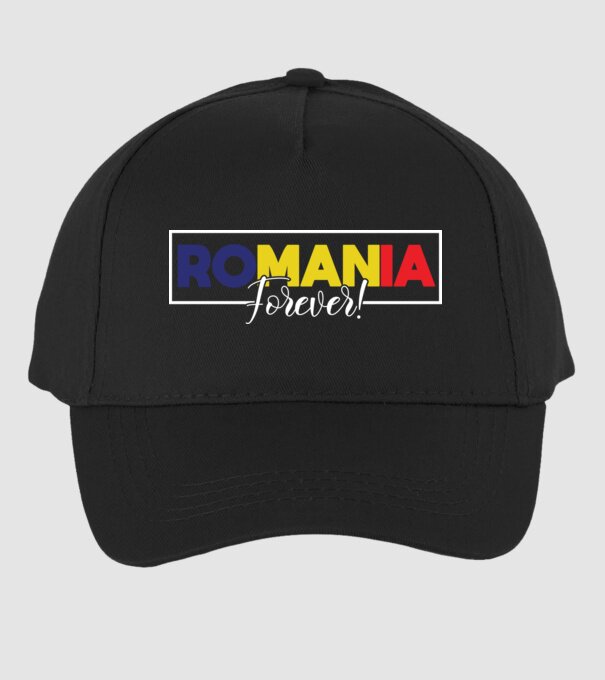 Romania forever model negru pe tricou