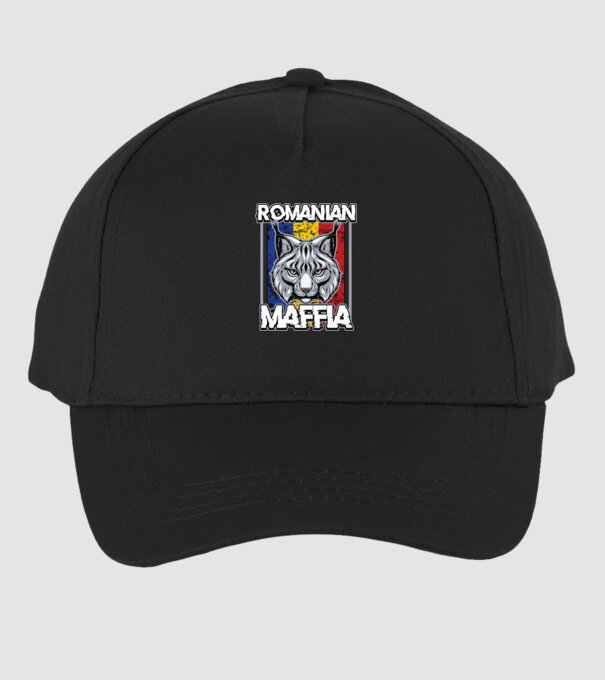 România maffia model negru pe tricou
