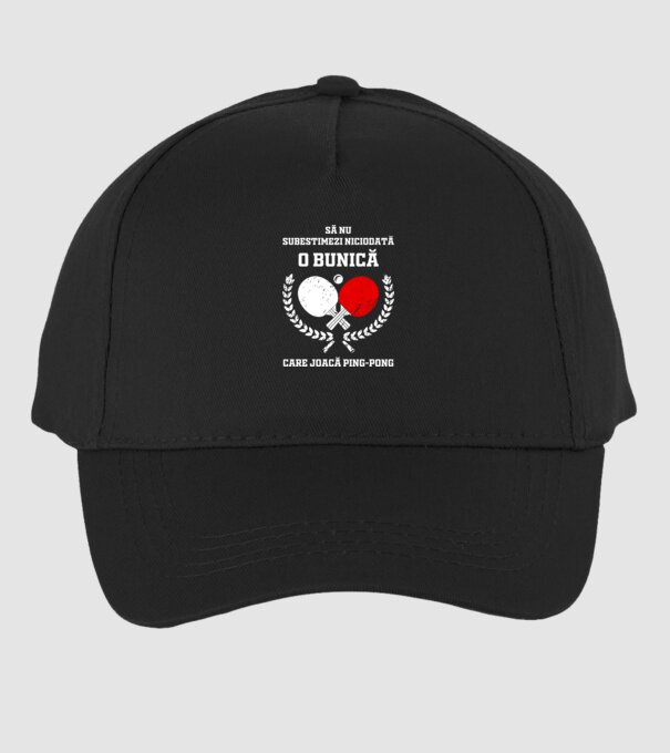 Să nu subestimezi niciodată o bunică care joacă ping-pong model negru pe tricou
