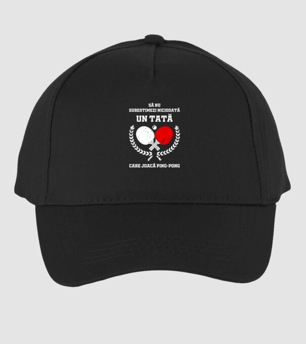 Să nu subestimezi niciodată un tată care joacă ping-pong model negru pe tricou