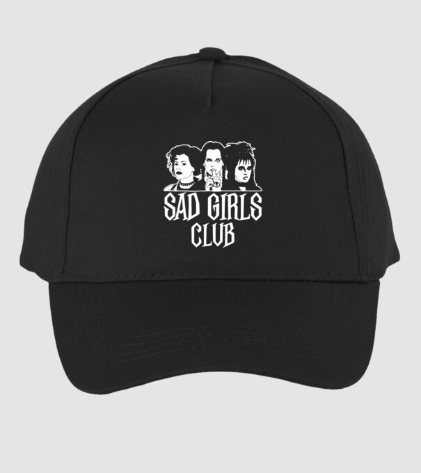 Sad Girls Club model negru pe tricou