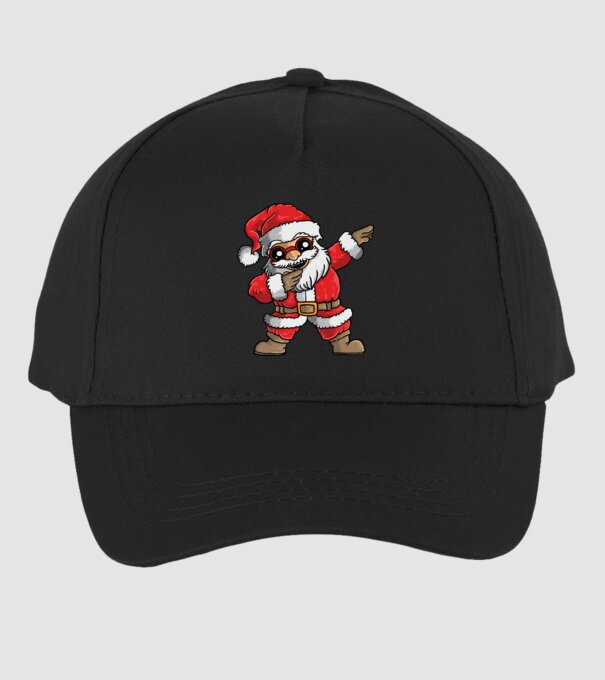 Santa dab model negru pe tricou