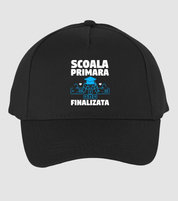 Scoala Primara Finalizata model negru pe tricou