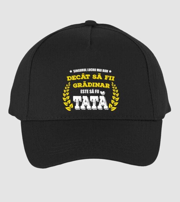 Singurul lucru mai bun decât să fii grădinar este să fii tată model negru pe tricou