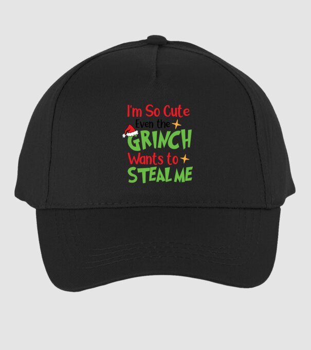 So cute Grinch model negru pe tricou