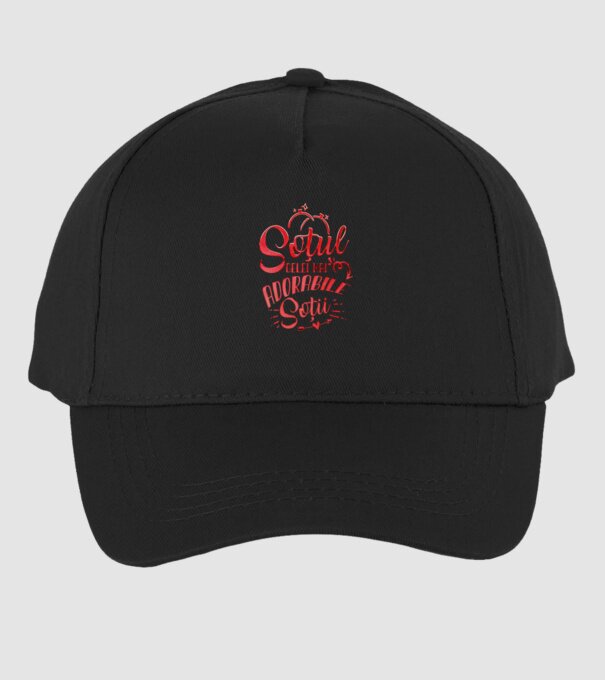 Soțul celei mai adorabile soții model negru pe tricou
