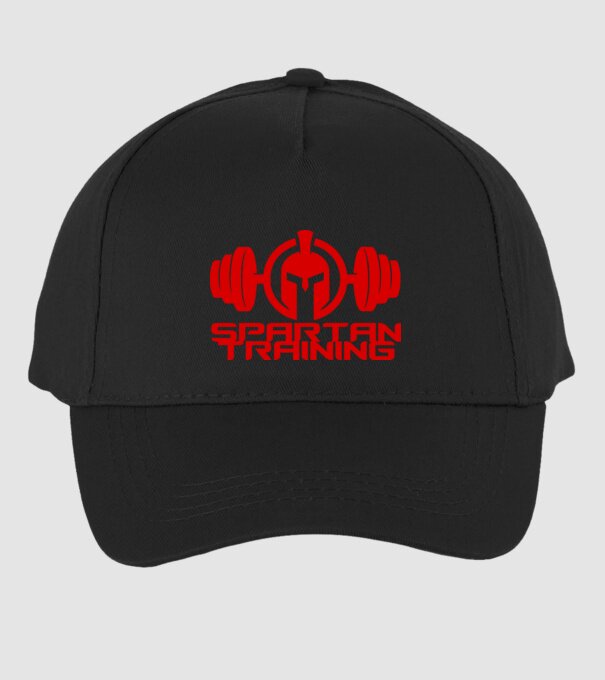 Spartan Training model negru pe tricou