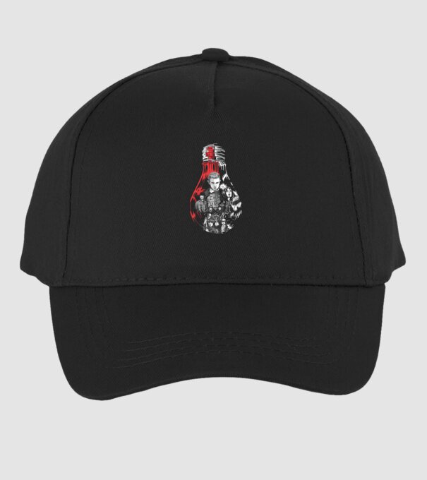 stranger things bulb model negru pe tricou