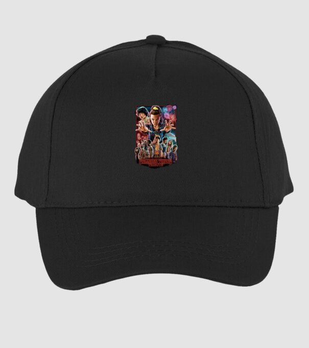 stranger things tribute poster model negru pe tricou