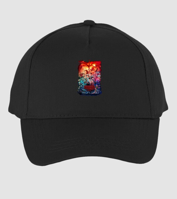 stranger things tribute poster2 model negru pe tricou