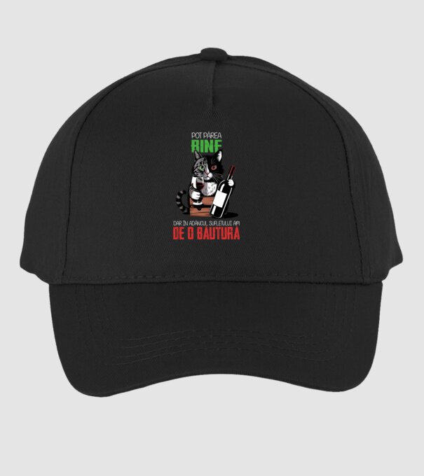 sunt bun pentru o băutură Negru model negru pe tricou