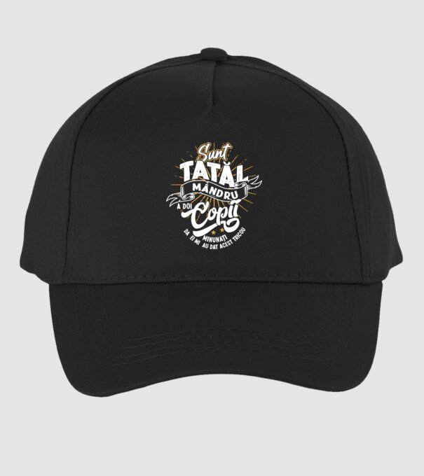 Sunt tatăl mândru a doi copii minunați - da, ei mi-au dat acest tricou model negru pe tricou