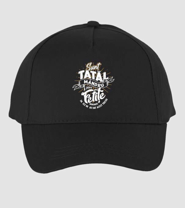 Sunt tatăl mândru a două fetițe minunate - da, ele mi-au dat acest tricou model negru pe tricou
