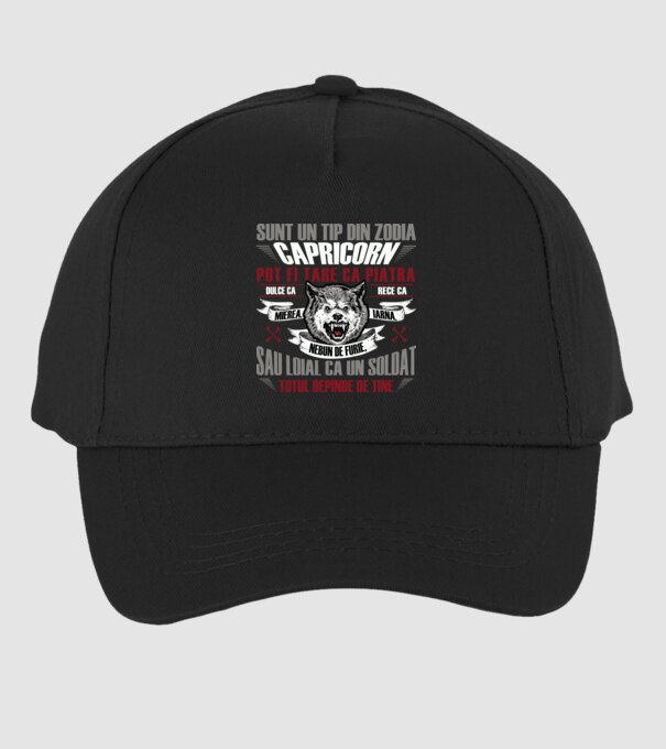 Sunt un tip din zodia Capricorn model negru pe tricou