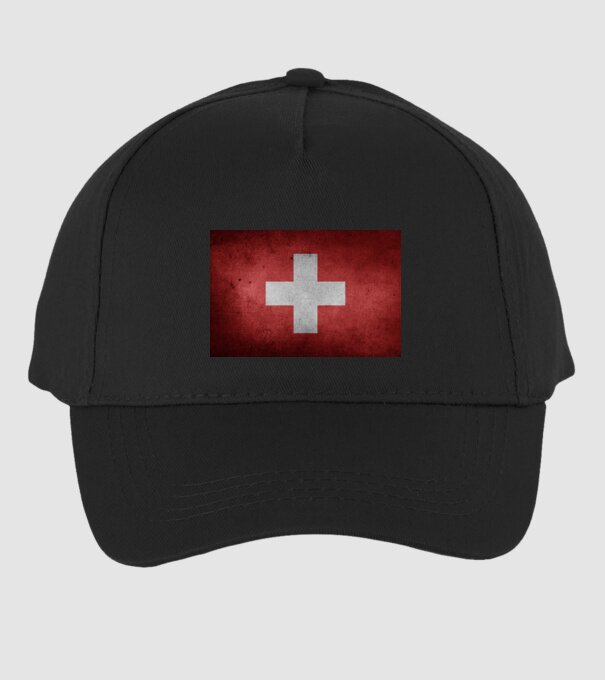 SWITZERLAND model negru pe tricou