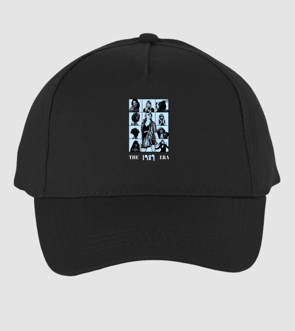 Taylor Swift ERAS blue model negru pe tricou